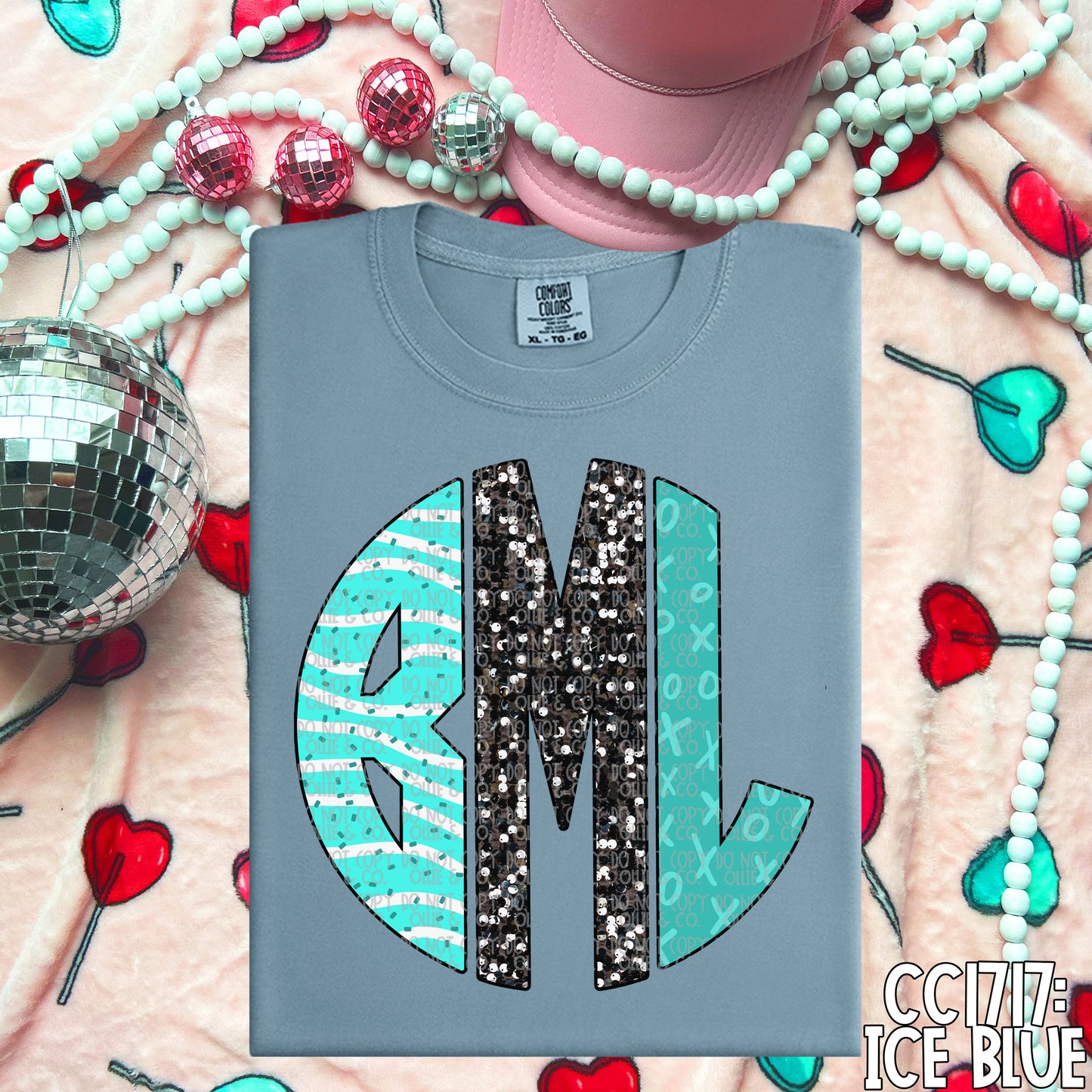 VDAY MONOGRAM - CUSTOM TRANSFER
