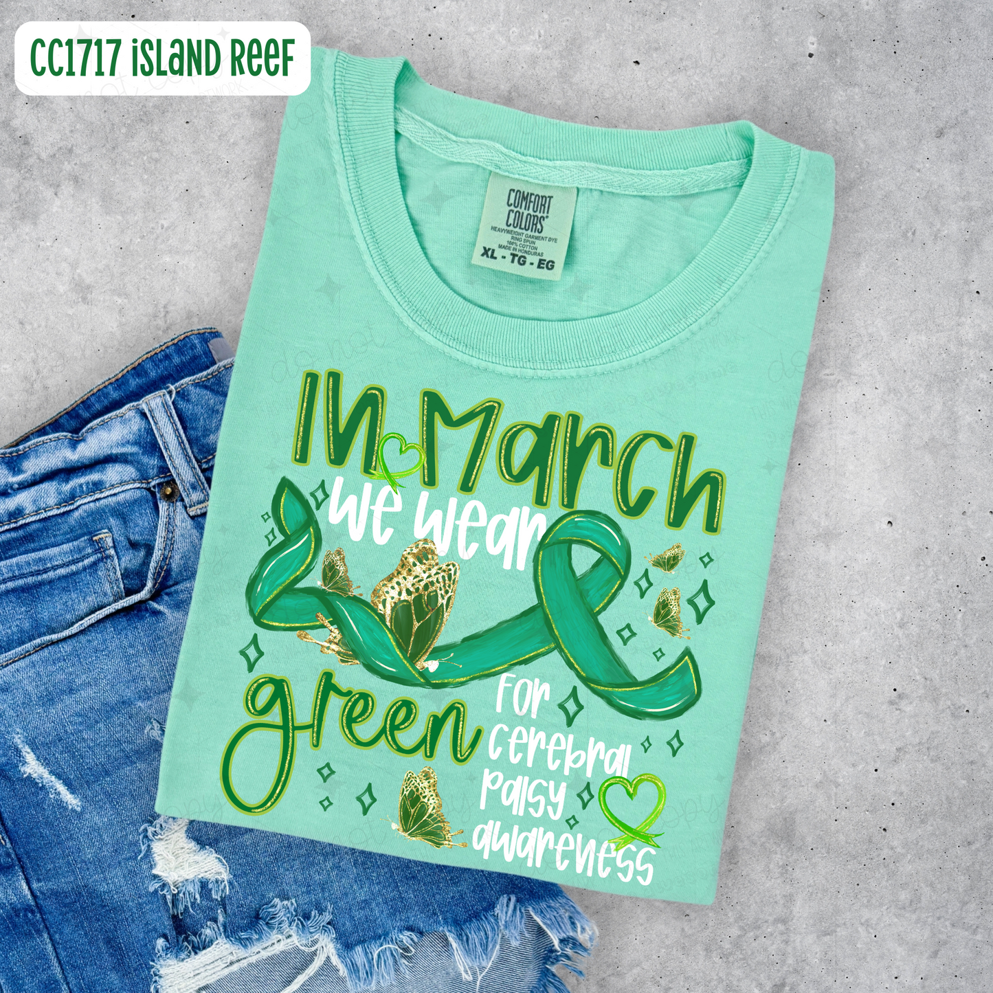 IN MARCH WE WEAR GREEN - DTF TRANSFER