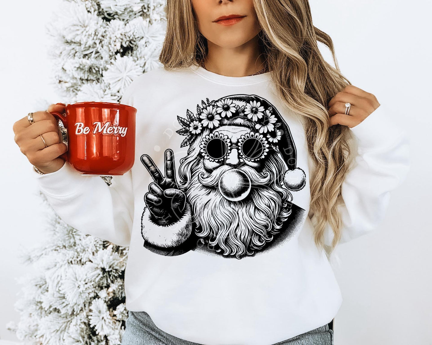 RETRO DETAILED SANTA - DTF TRANSFER