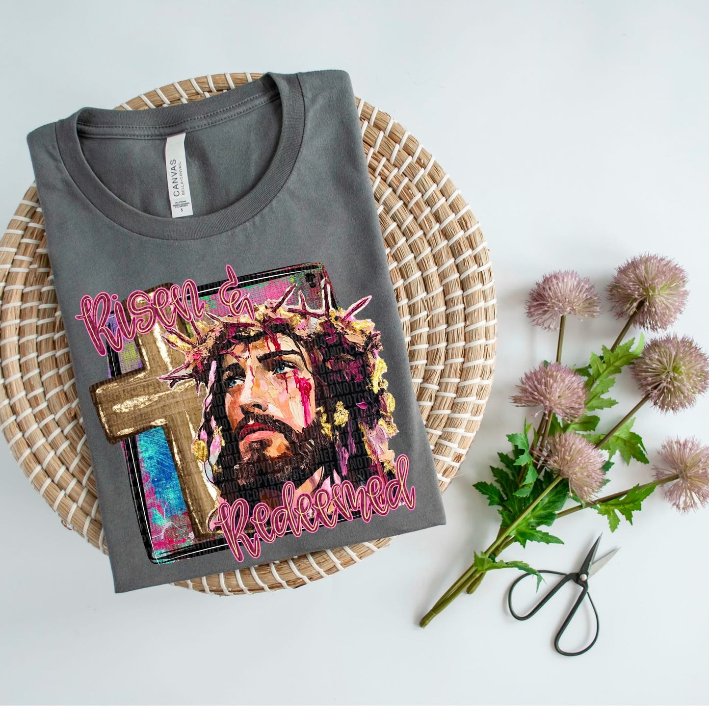 RISEN & REDEEMED - DTF TRANSFER