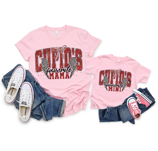CUPID'S FAVORITE MAMA - MAMA PRINT ONLY - DTF TRANSFER