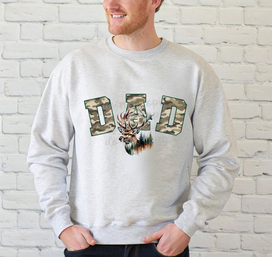 CAMO DAD DEER - DTF TRANSFER
