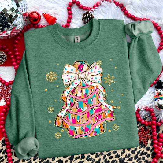 COQUETTE CHRISTMAS TREE CAKE - DTF TRANSFER