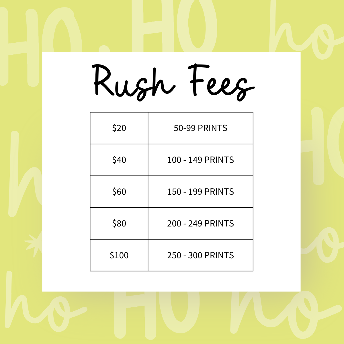 BLACK FRIDAY RUSH (SHIPS BY 12-4)