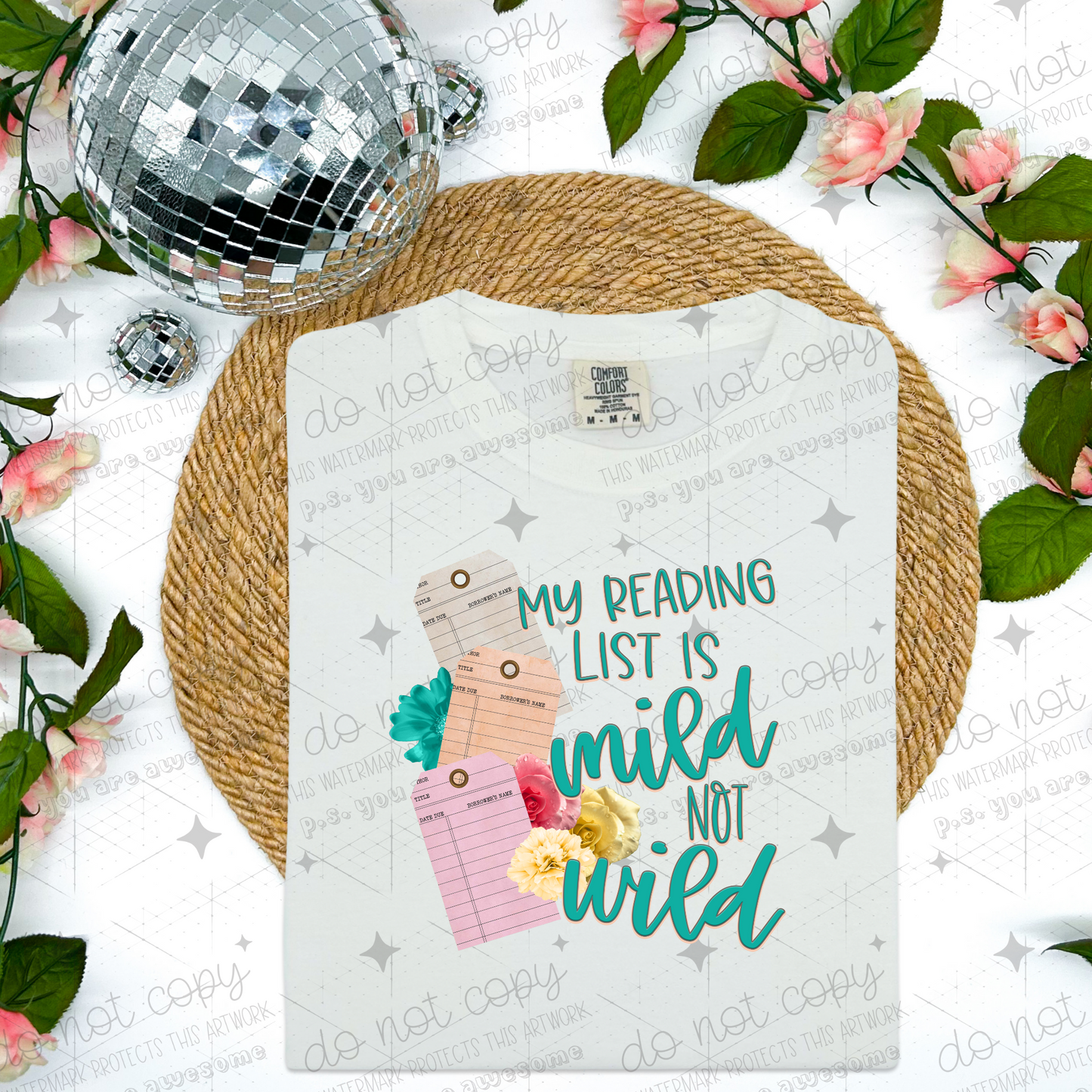 MY READING LIST IS MILD NOT WILD  - DTF TRANSFER