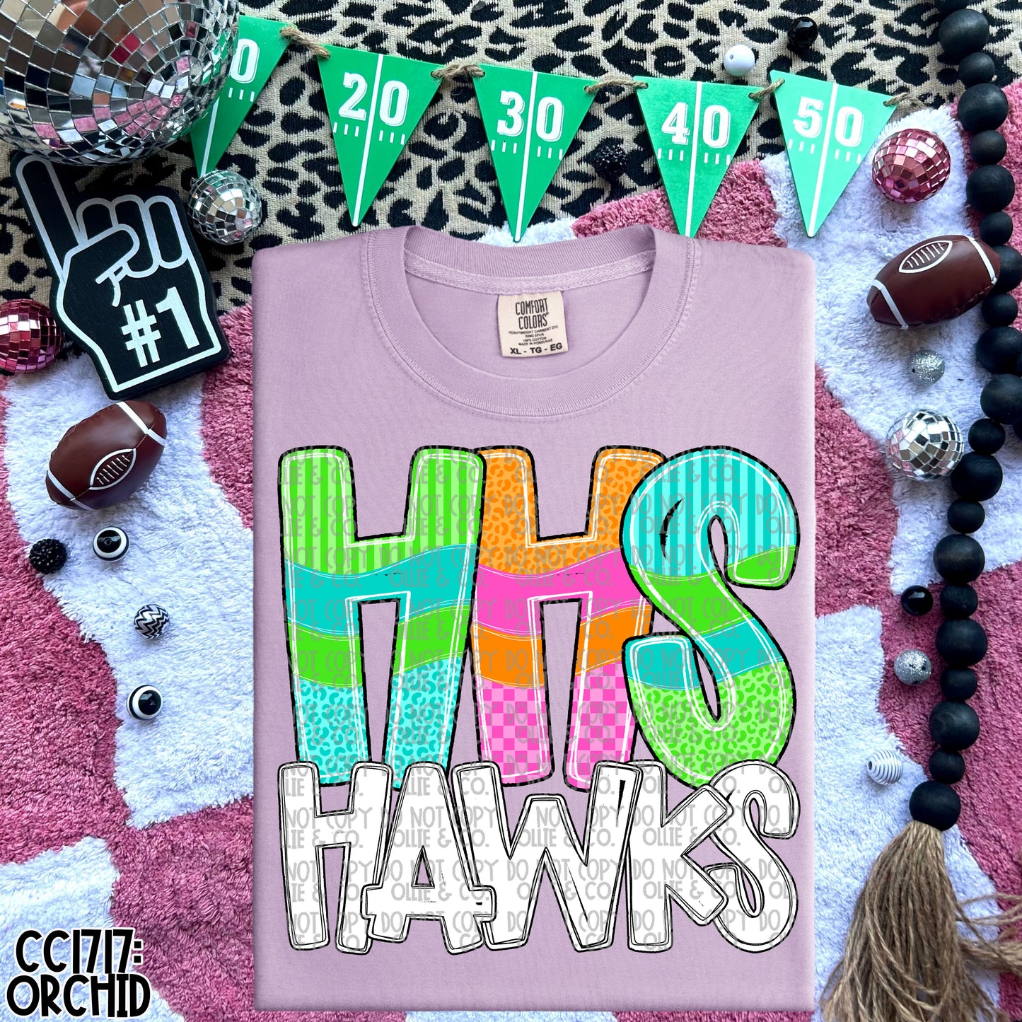 SCHOOL INITIAL BRIGHT SCHOOL SPIRIT - MOCKUP ONLY