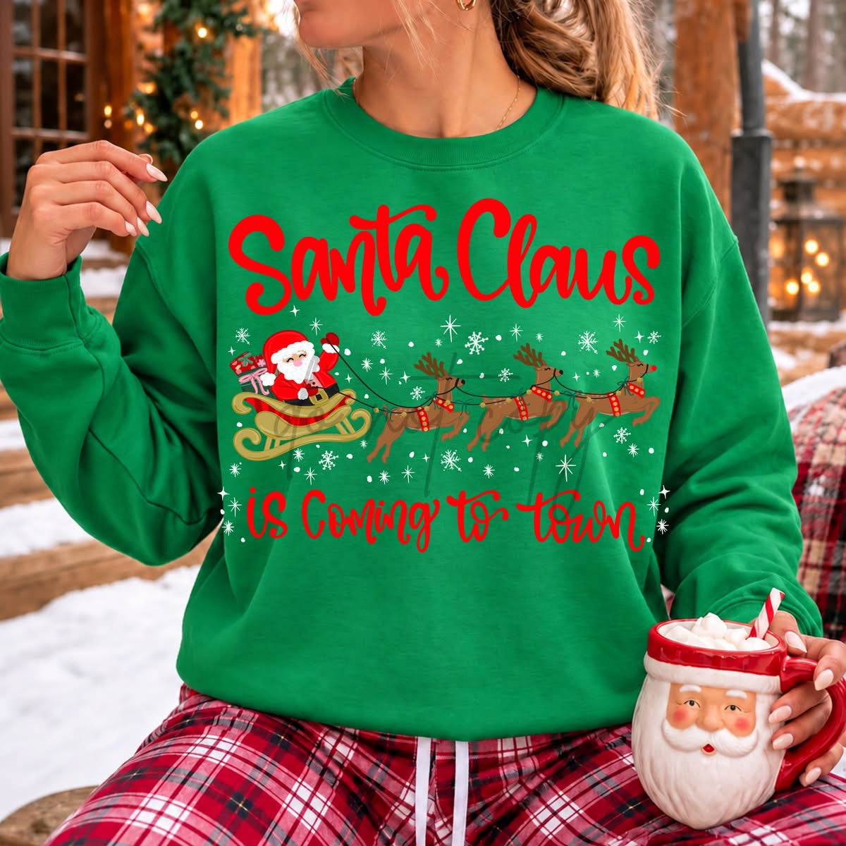 SANTA CLAUS IS COMING TO TOWN - DTF TRANSFER