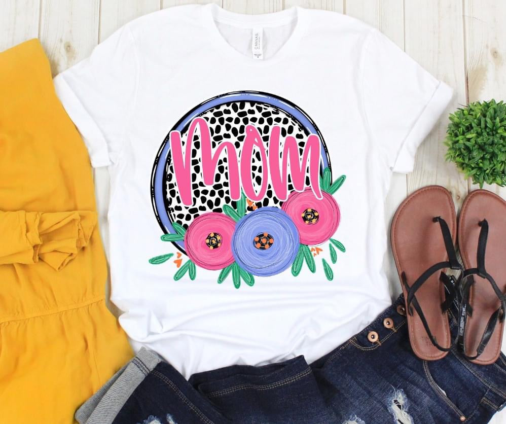 DOT & FLORAL NAMES - DTF TRANSFER