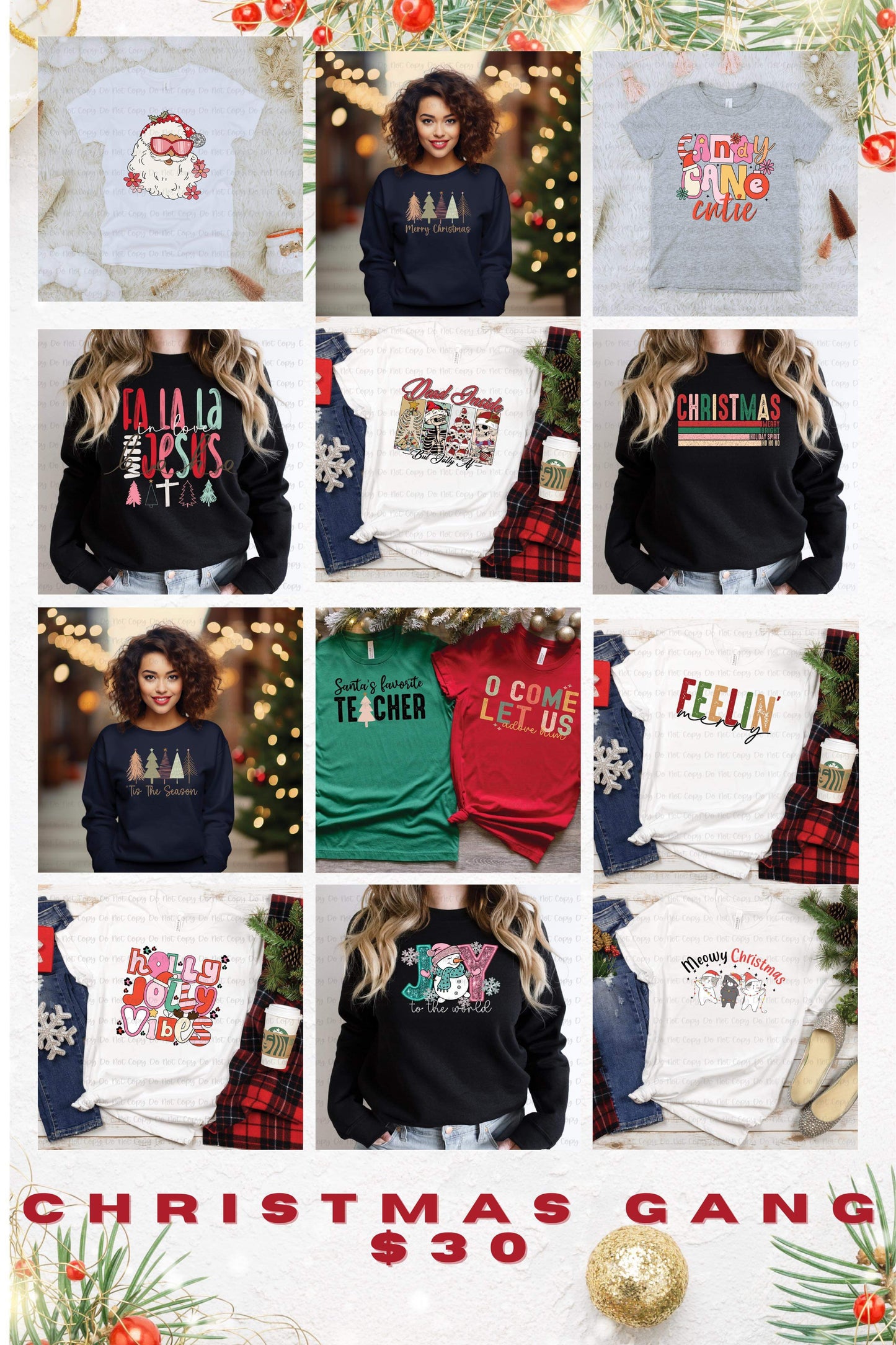 CHRISTMAS - 22X60 - PREMADE GANG