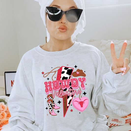 HOWDY VALENTINE - DTF TRANSFER