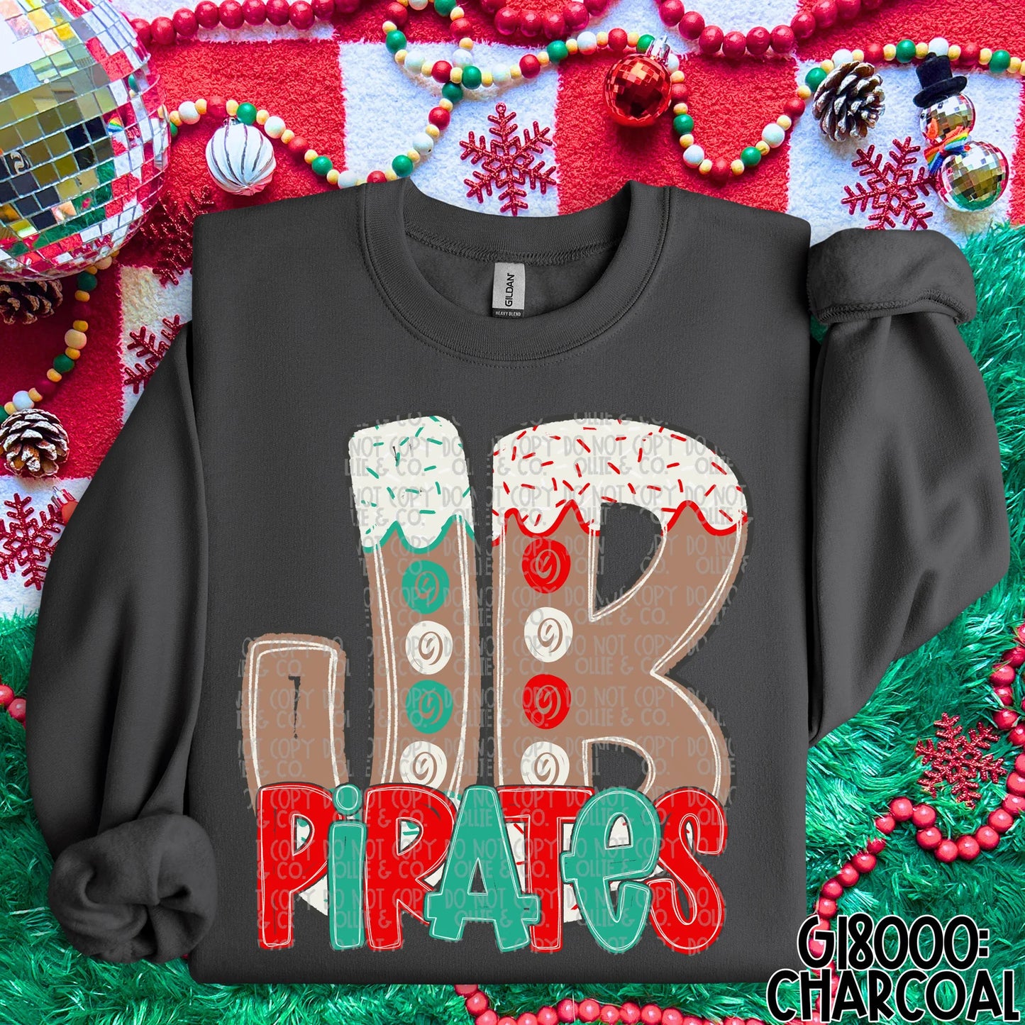 HAND LETTERED GINGERBREAD SCHOOL SPIRIT - MOCKUP ONLY
