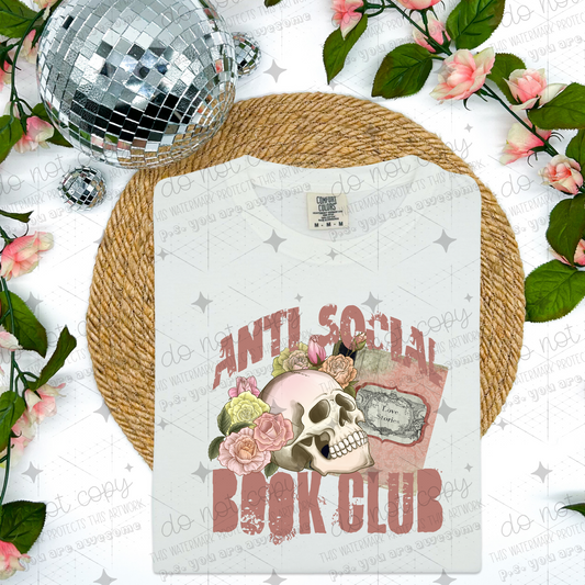 ANTI SOCIAL BOOK CLUB - DTF TRANSFER