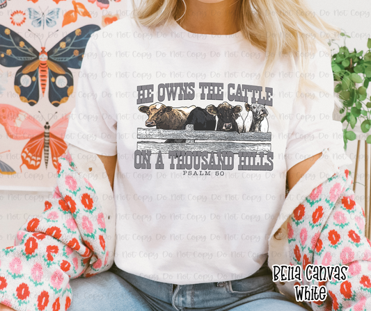 HE OWNS THE CATTLE ON A THOUSAND HILLS - DTF TRANSFER