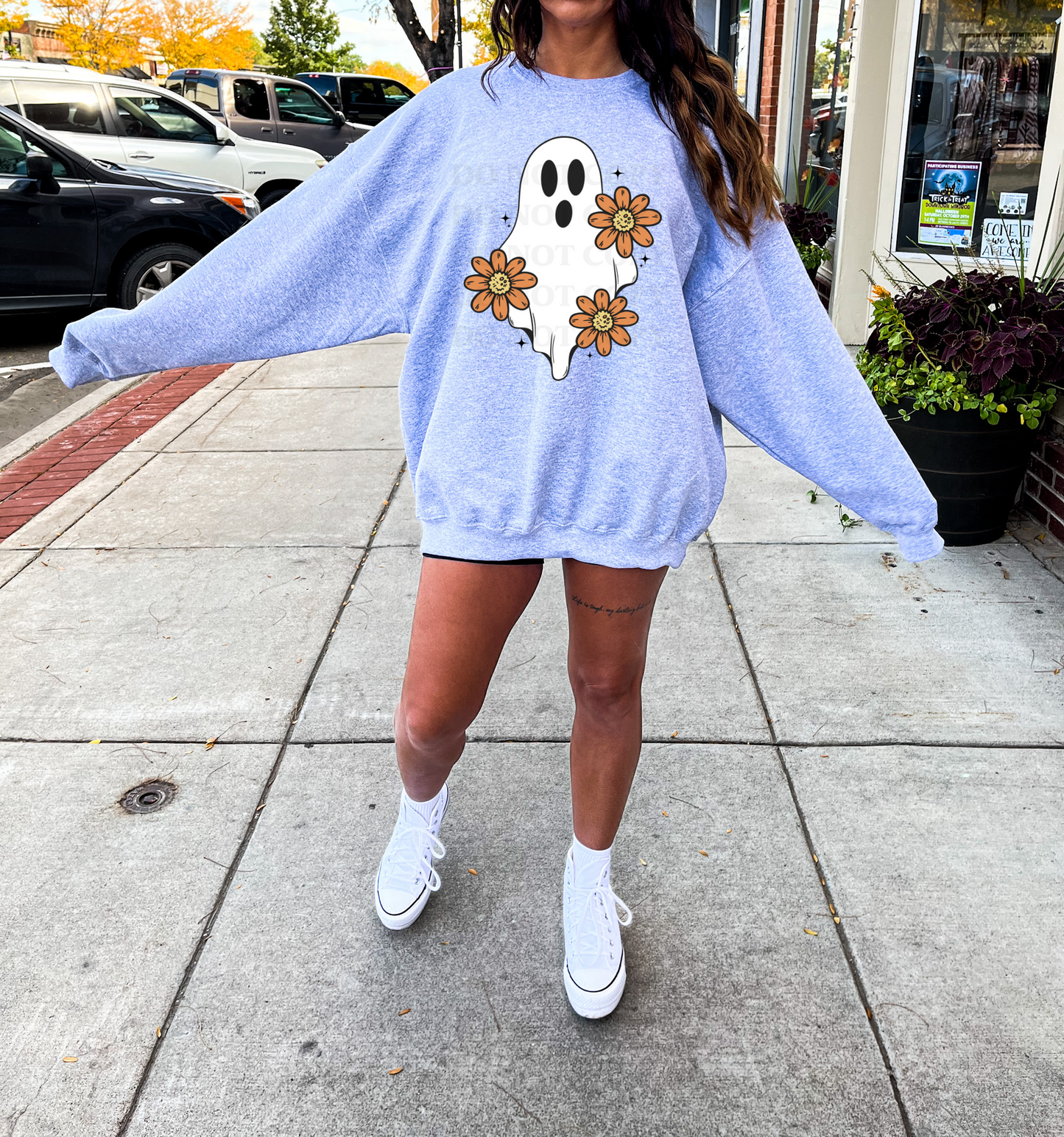 FLORAL GHOST - DTF TRANSFER