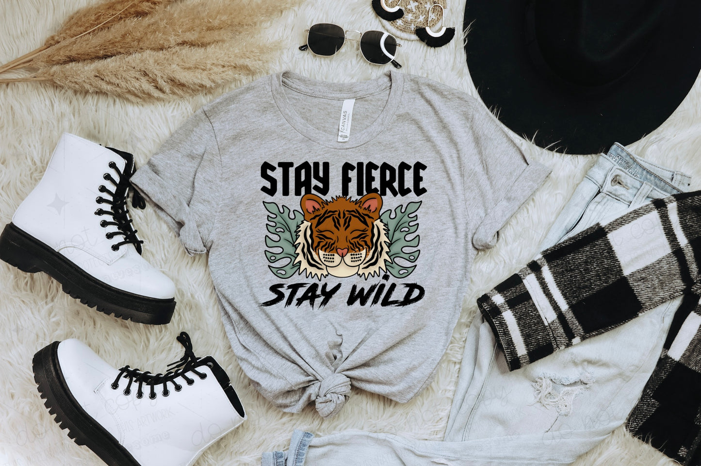 STAY FIERCE STAY WILD - DTF TRANSFER