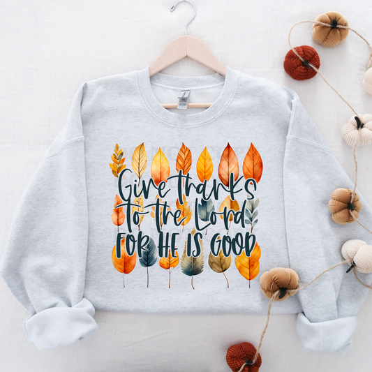 GIVE THANKS TO THE LORD FOR HE IS GOOD *OLLIE & CO. EXCLUSIVE* - DTF TRANSFER