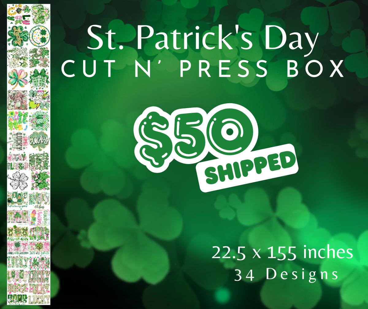 St Patrick's Day Cut N Press box