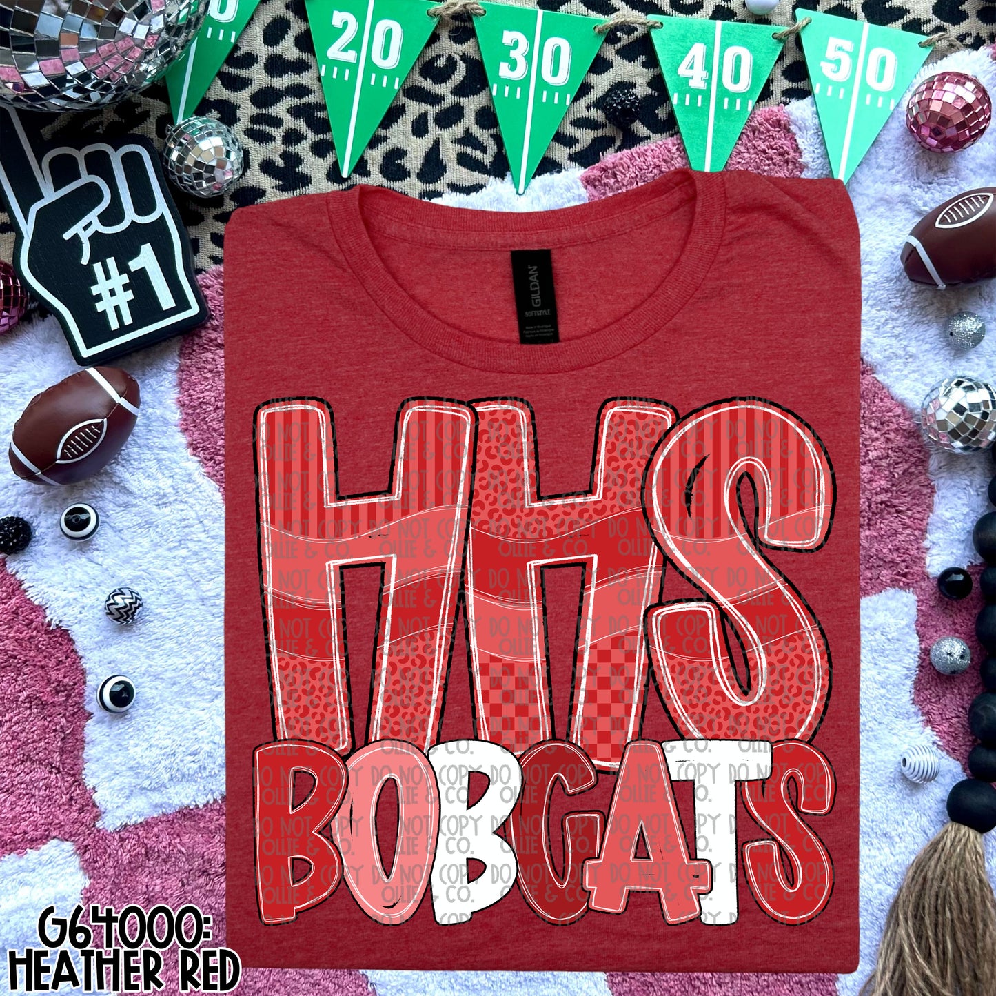 MONOCHROMATIC INITIAL SCHOOL SPIRIT - MOCKUP ONLY