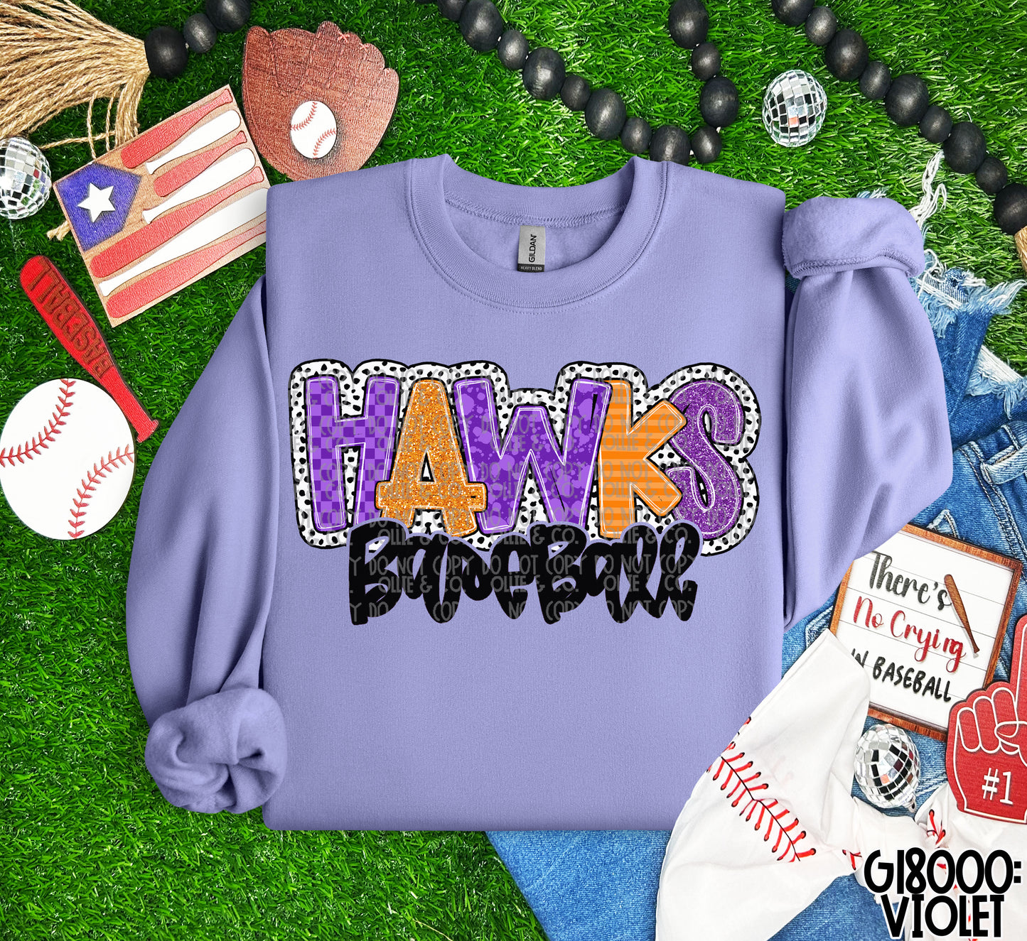 SCHOOL SPIRIT ALPHA BASEBALL/SOFTBALL - MOCKUP ONLY