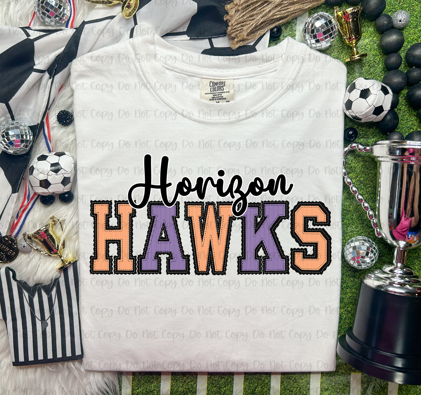 MASCOT+SCHOOL PREPPY SPELLED OUT - MOCKUP ONLY