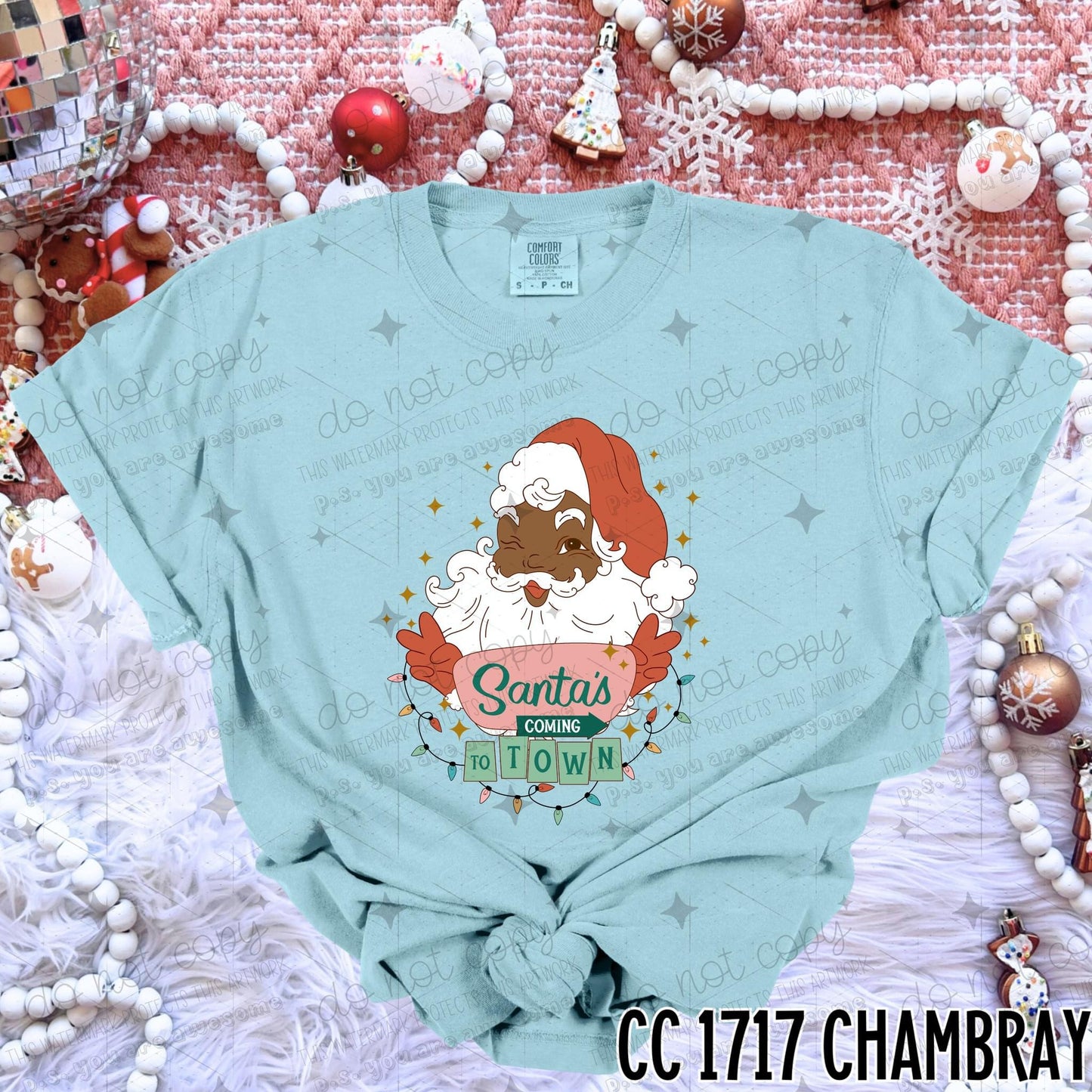 SANTA'S COMING TO TOWN - DTF TRANSFER