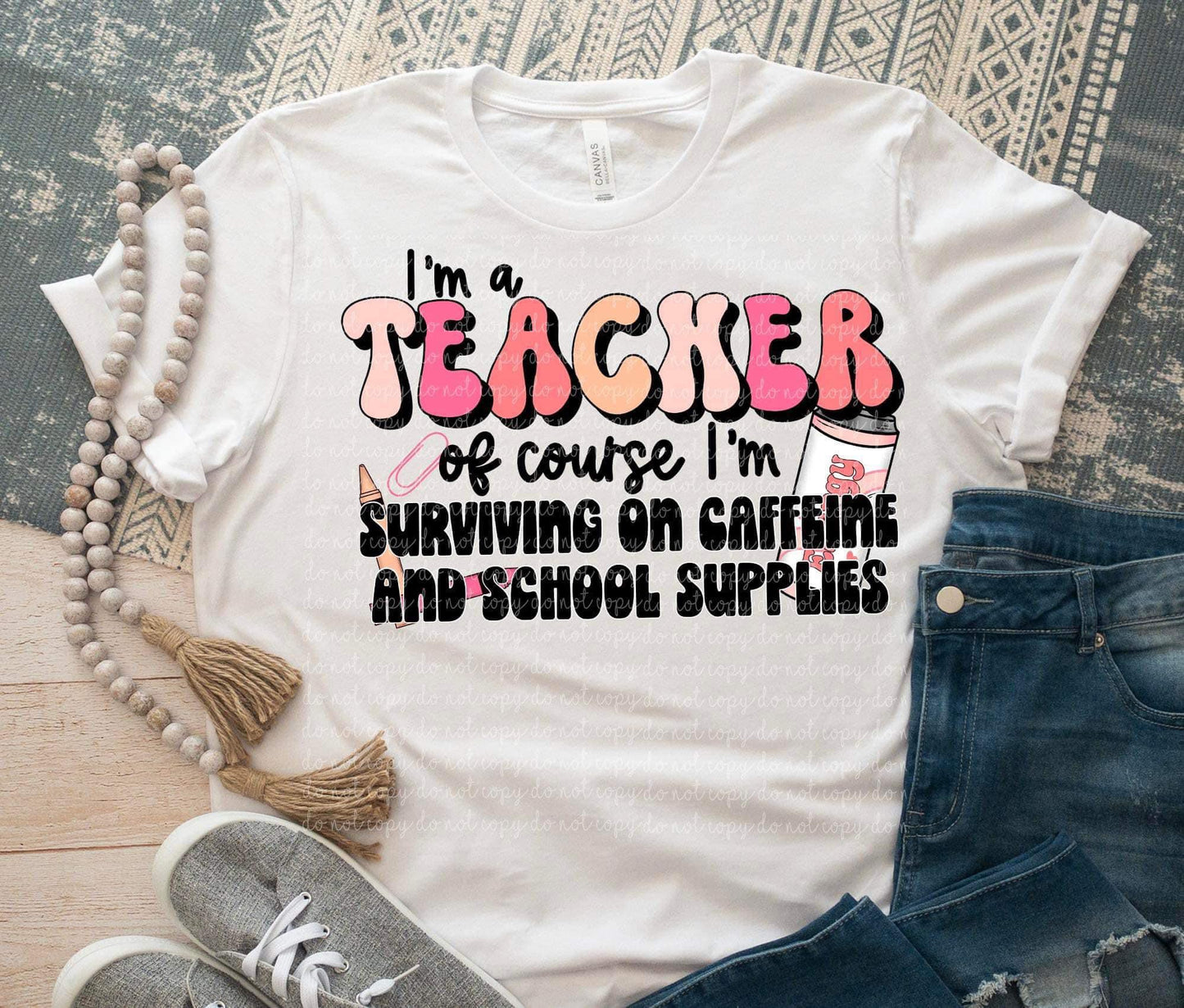 I'M A TEACHER OF COURSE *OLLIE & CO. EXCLUSIVE* - DTF TRANSFER