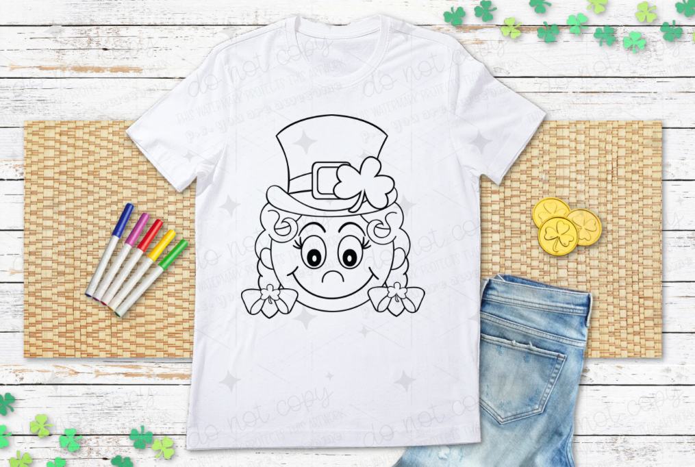 ST. PATRICK'S DAY COLORING - DTF TRANSFER