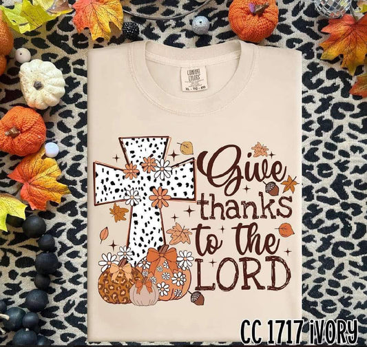 GIVE THANKS TO THE LORD - DTF TRANSFER