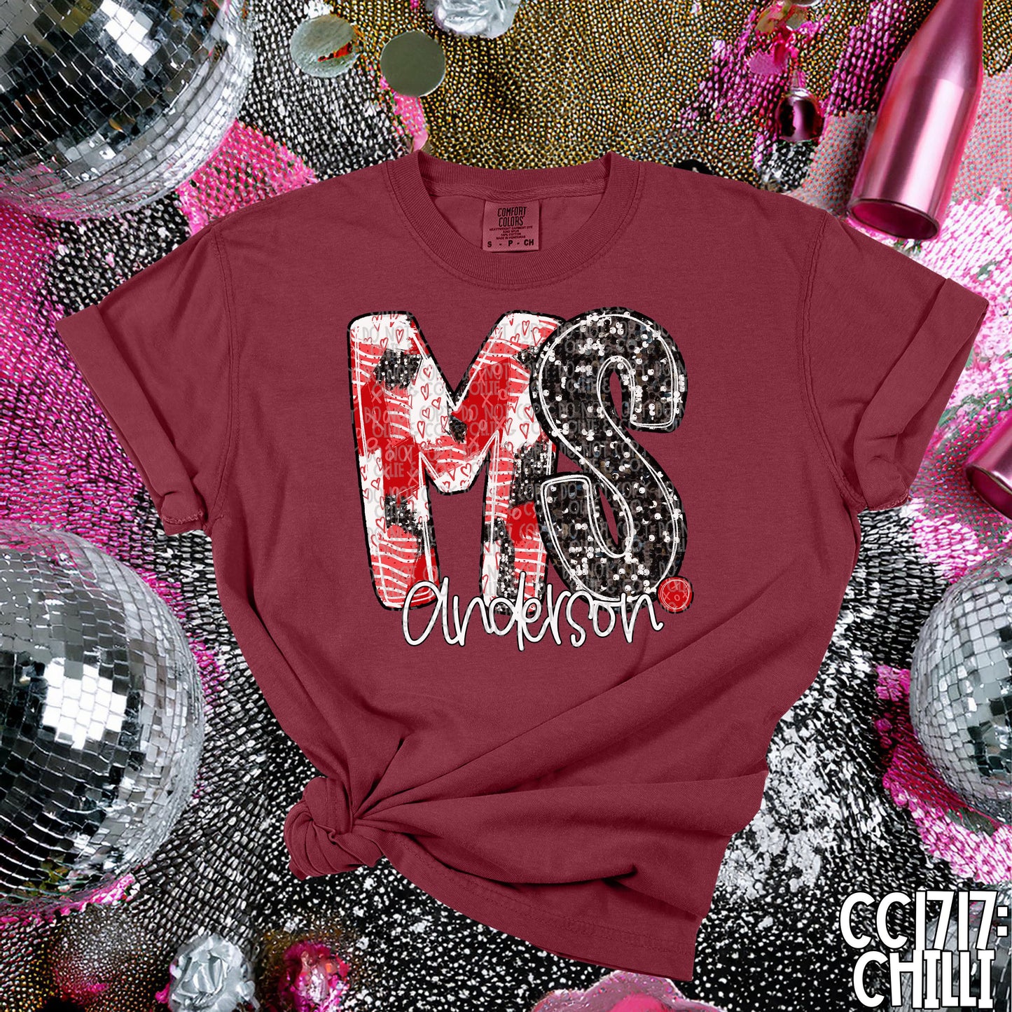 HAND LETTERED VALENTINE'S NAMES - MOCKUP ONLY