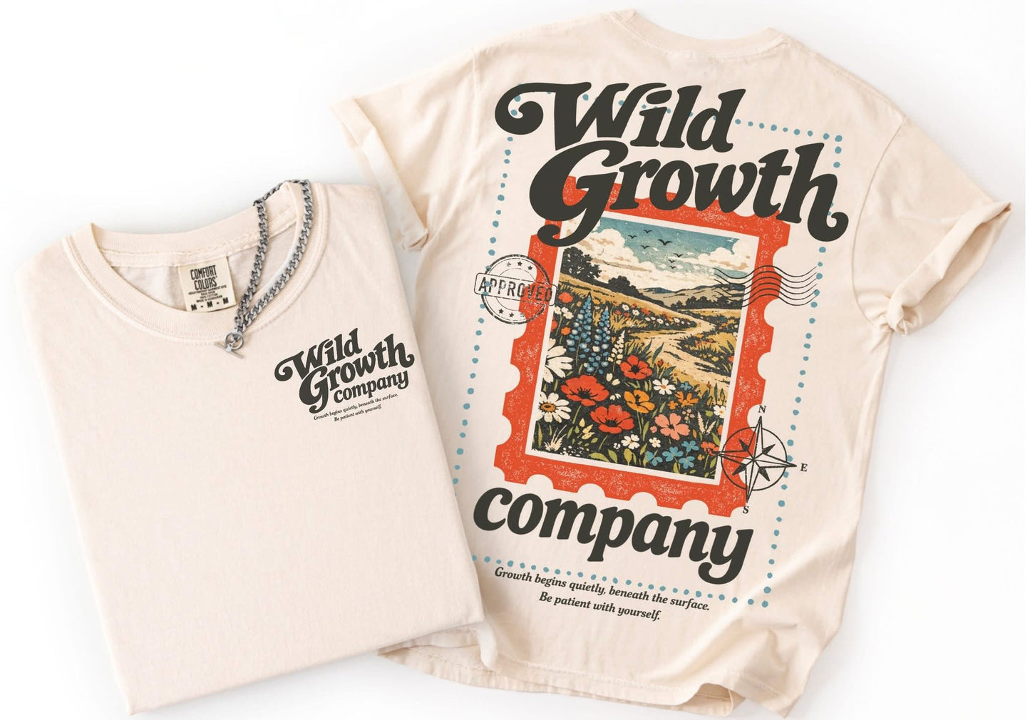 WILD GROWTH COMPANY - FRONT+BACK - DTF TRANSFER