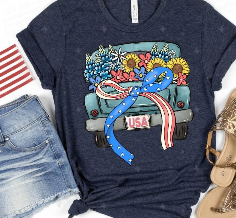 COQUETTE PATRIOTIC TRUCK - DTF TRANSFER