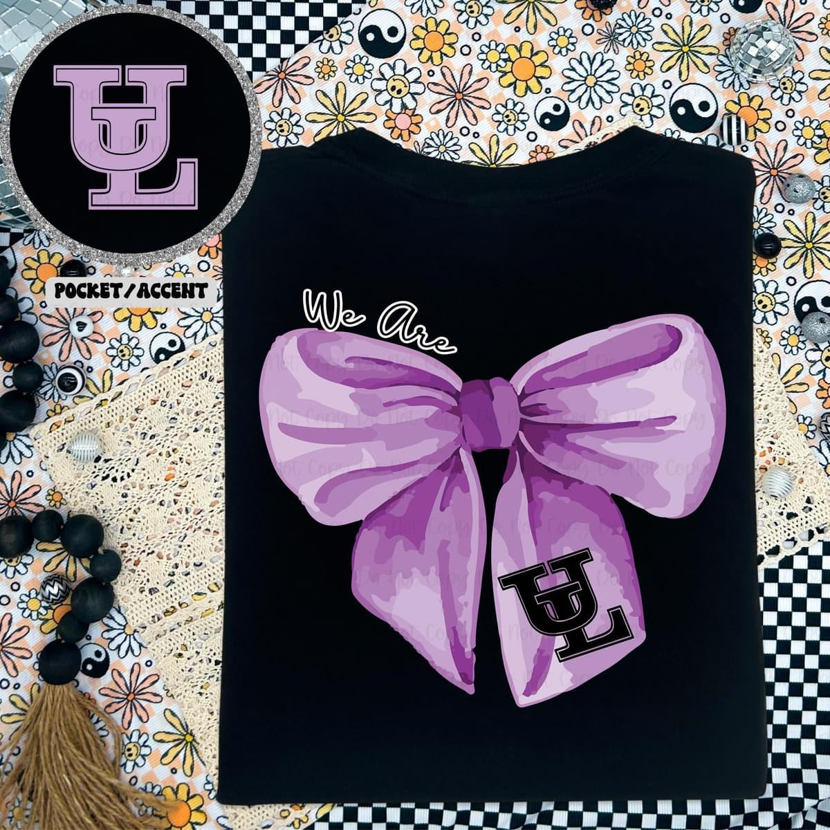 We are mascot coquette bow MOCKUP ONLY