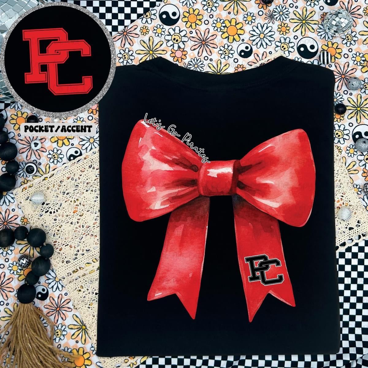 We are mascot coquette bow MOCKUP ONLY