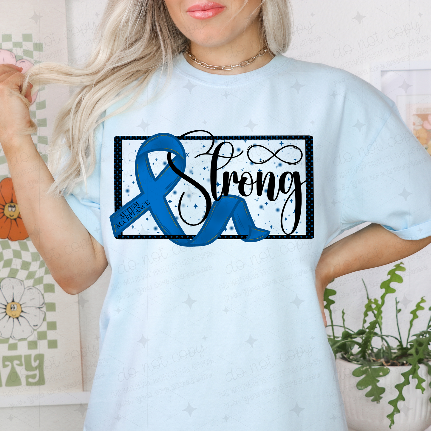AUTISM STRONG - DTF TRANSFER