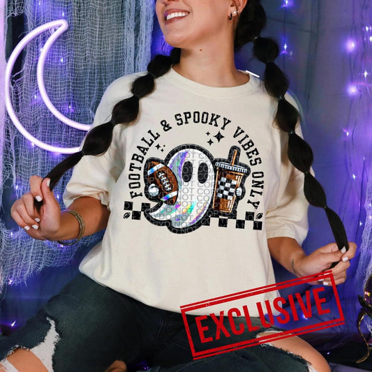 FOOTBALL & SPOOKY VIBES ONLY *OLLIE & CO. EXCLUSIVE* - DTF TRANSFER