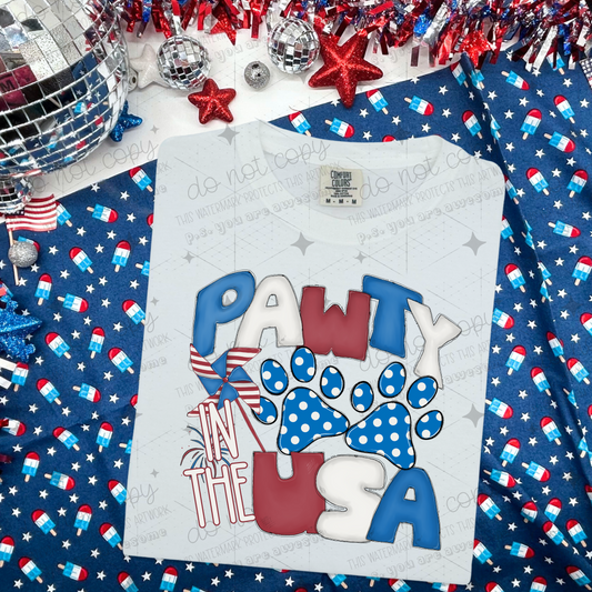 PAWTY IN THE USA - DTF TRANSFER