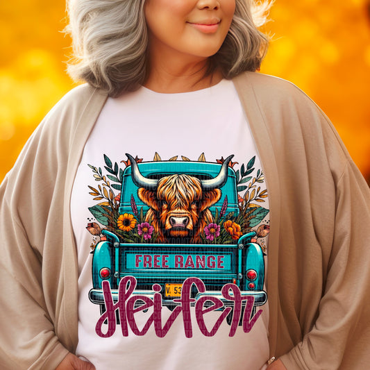 FREE RANGE HEIFER - DTF TRANSFER