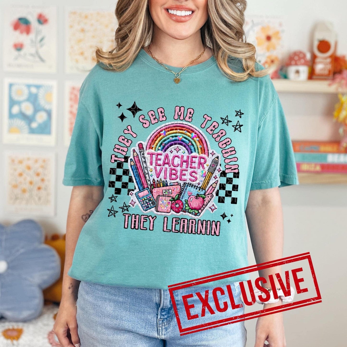 THEY SEE ME TEACHIN THEY LEARNIN *O&C EXCLUSIVE* - DTF TRANSFER