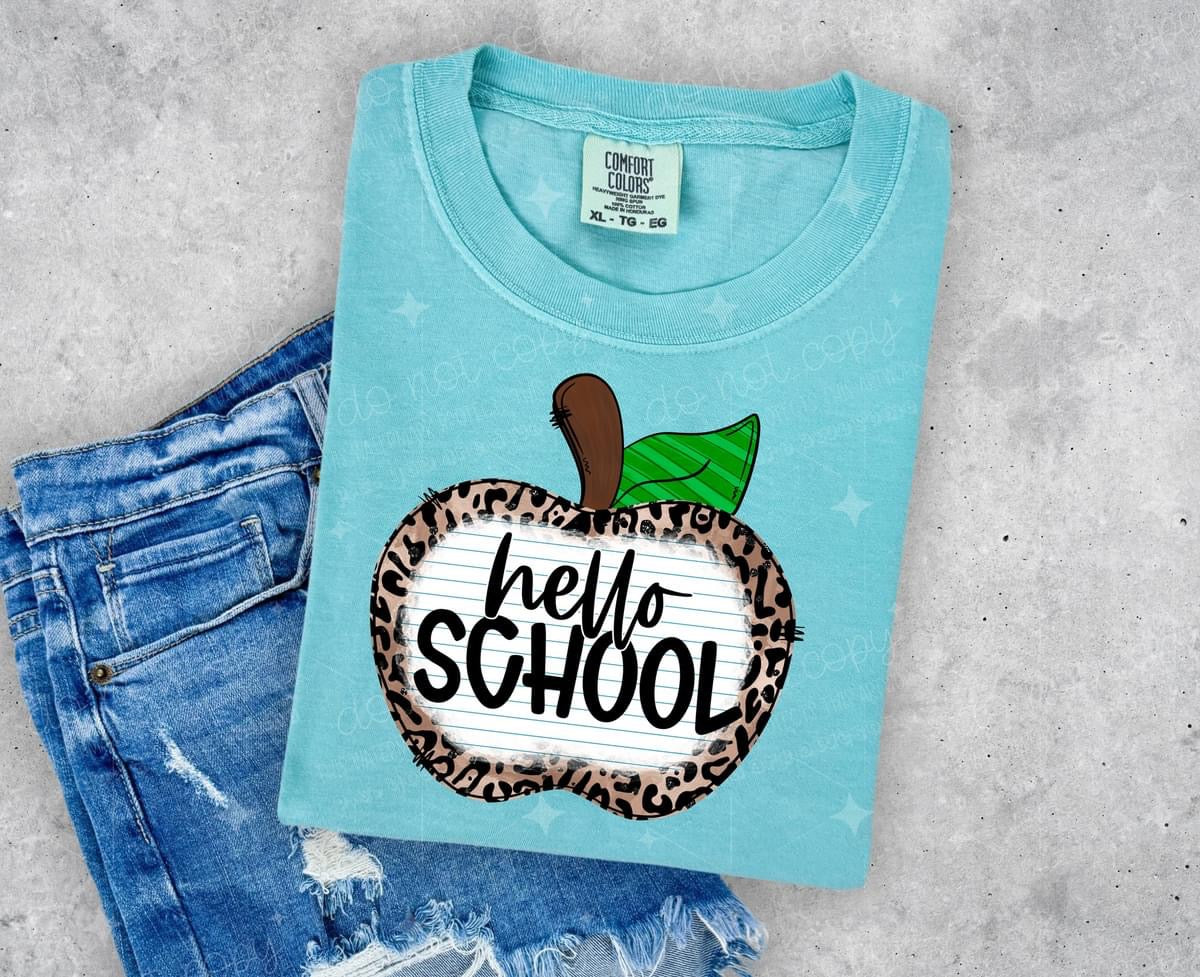 HELLO SCHOOL *OLLIE & CO. EXCLUSIVE* - DTF TRANSFER