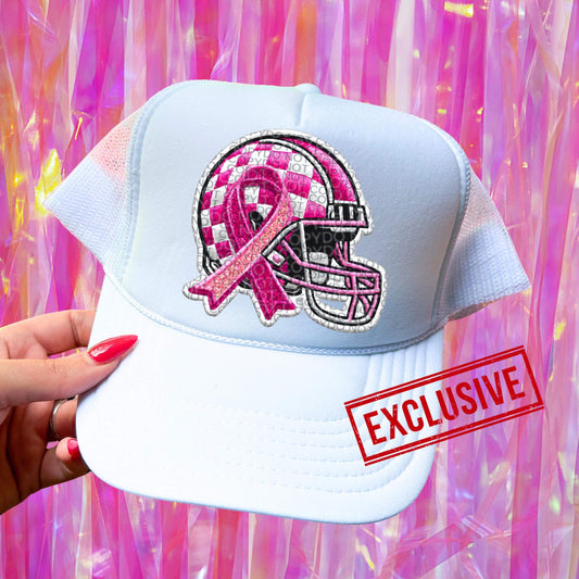 PINK OUT HELMET W/ RIBBON *OLLIE & CO. EXCLUSIVE* - DTF TRANSFER