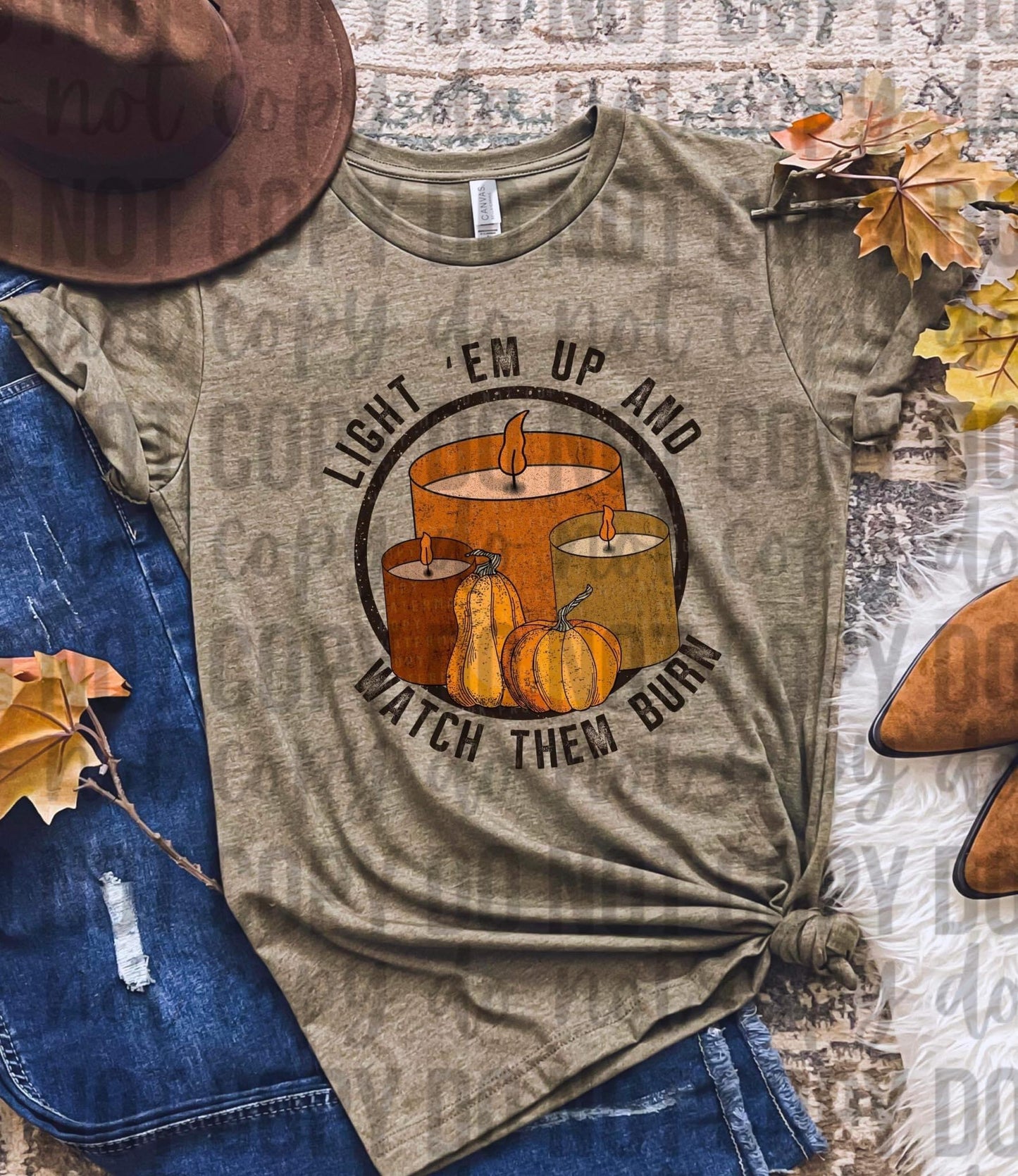 LIGHT EM UP AND WATCH THEM BURN *OLLIE & CO. EXCLUSIVE* - DTF TRANSFER