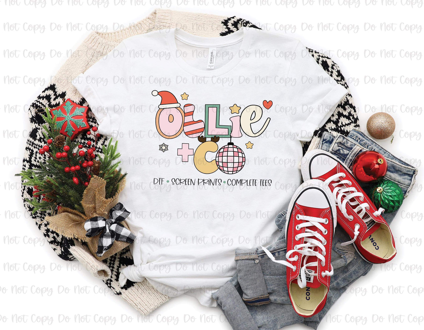 RETRO CHRISTMAS - BUSINESS NAMES - CUSTOM TRANSFER