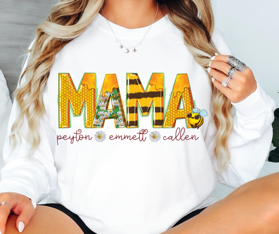 BEE TITLE W/ KIDS NAMES - CUSTOM TRANSFER
