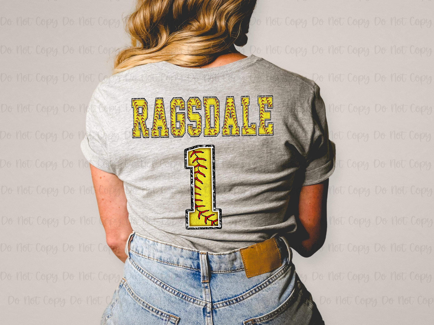 SOFTBALL JERSEY NAME & NUMBER - CUSTOM TRANSFER