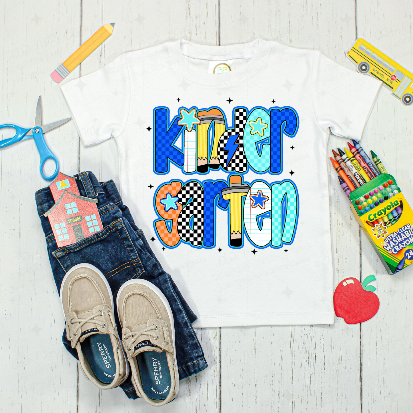 RETRO BOYS KINDERGARTEN - DTF TRANSFER