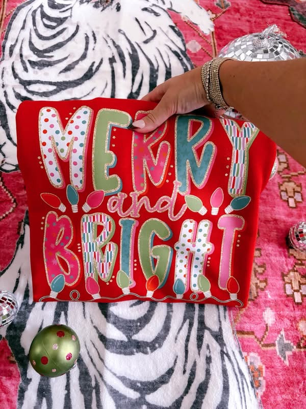MERRY & BRIGHT - DTF TRANSFER