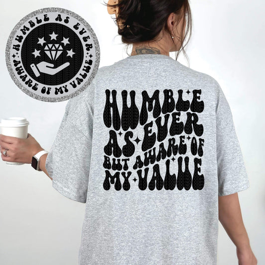 HUMBLE AS EVER *OLLIE & CO. EXCLUSIVE* - FRONT+BACK - DTF TRANSFER