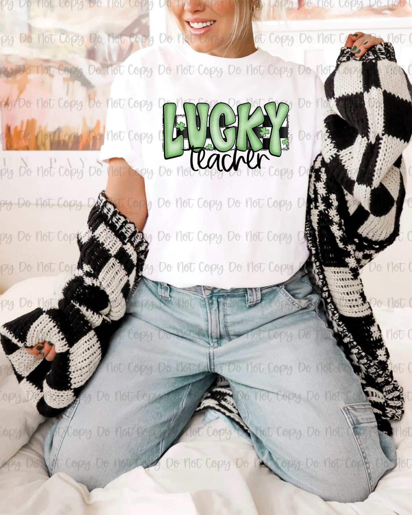 LUCKY TEACHER CHECKER- DTF TRANSFER