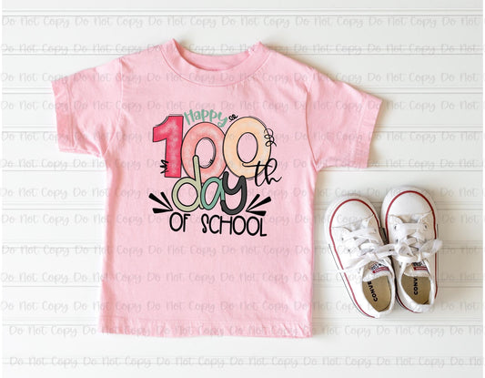 HAPPY 100TH DAY OF SCHOOL - DTF TRANSFER