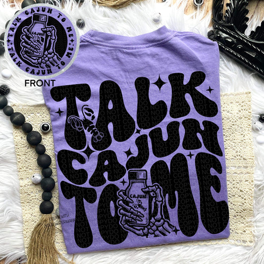 TALK CAJUN TO ME *OLLIE & CO. EXCLUSIVE* - FRONT+BACK - DTF TRANSFER
